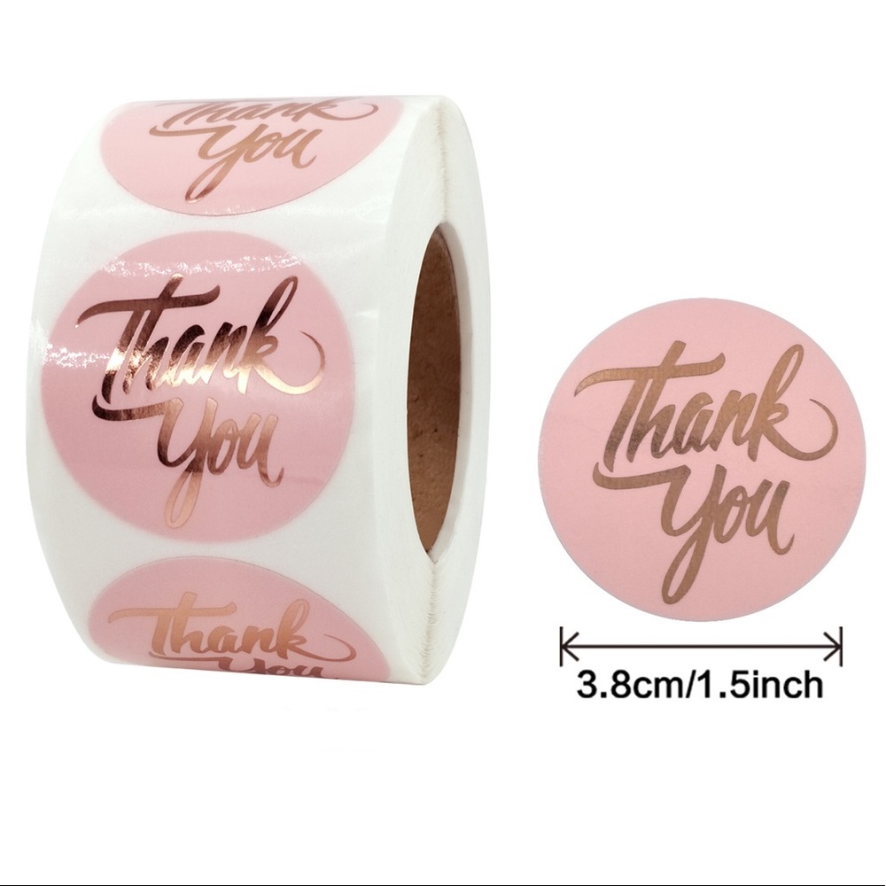 500pcs Thank You Stickers